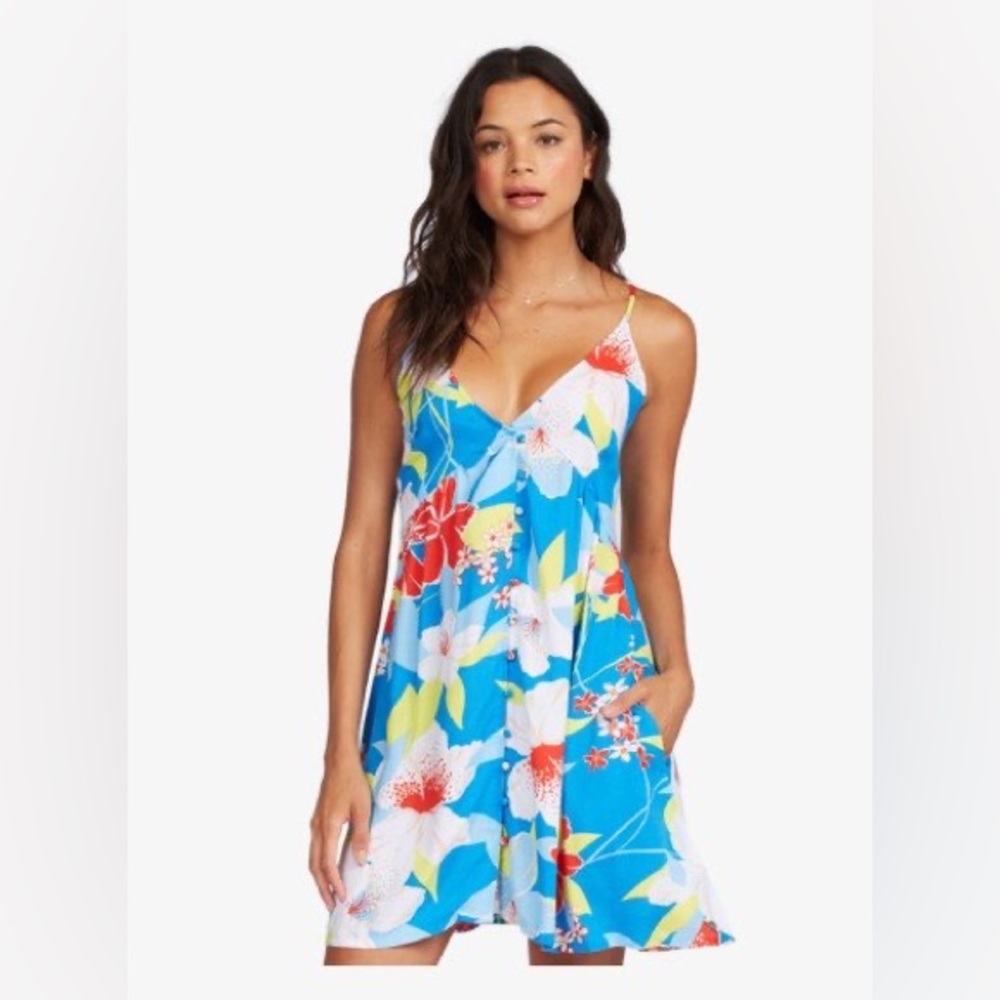 🌺ROXY Silver Star Strappy Dress🌺